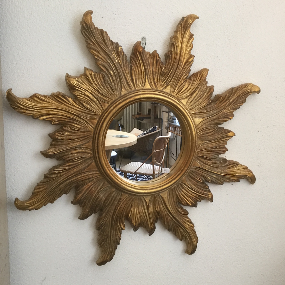 specchio sole dorato