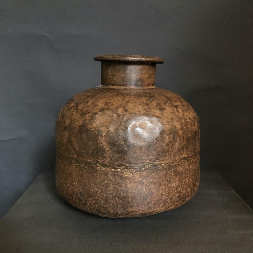 vaso vintage etnico ruggine
