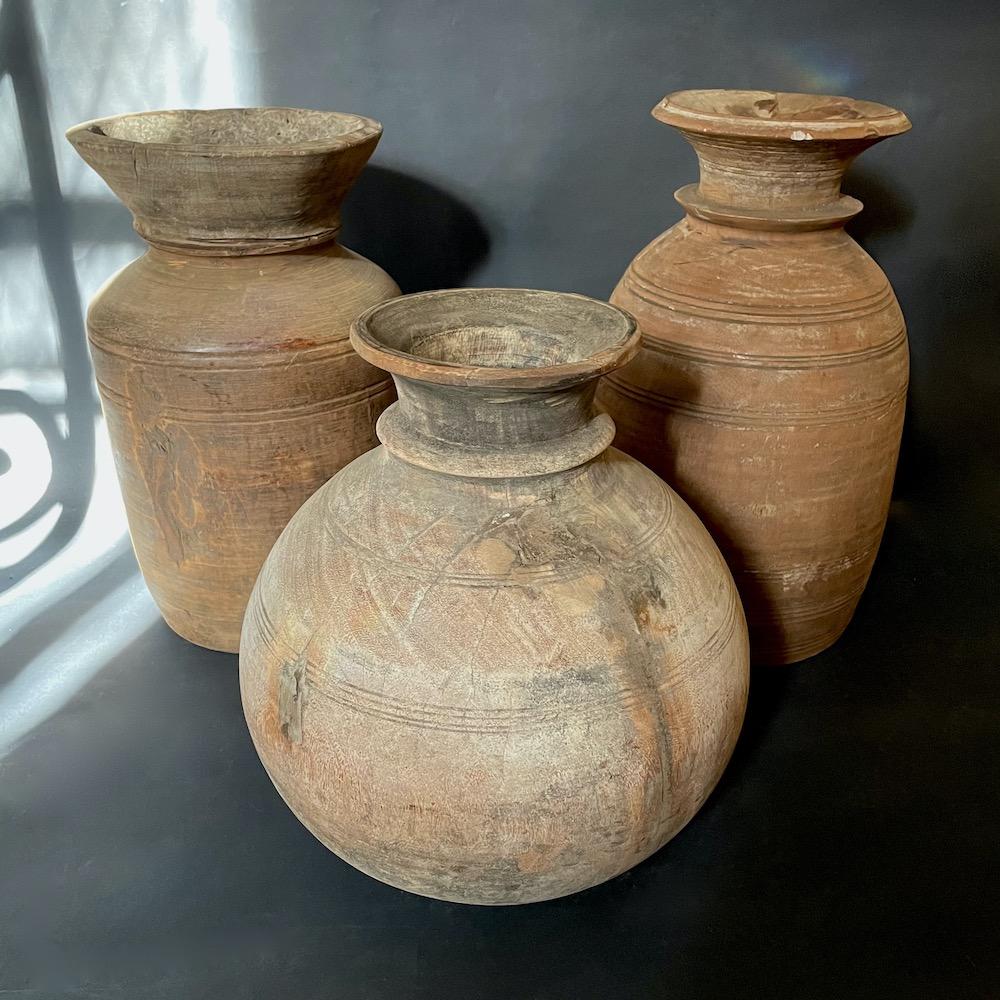 vasi vintage legno Nepal XL