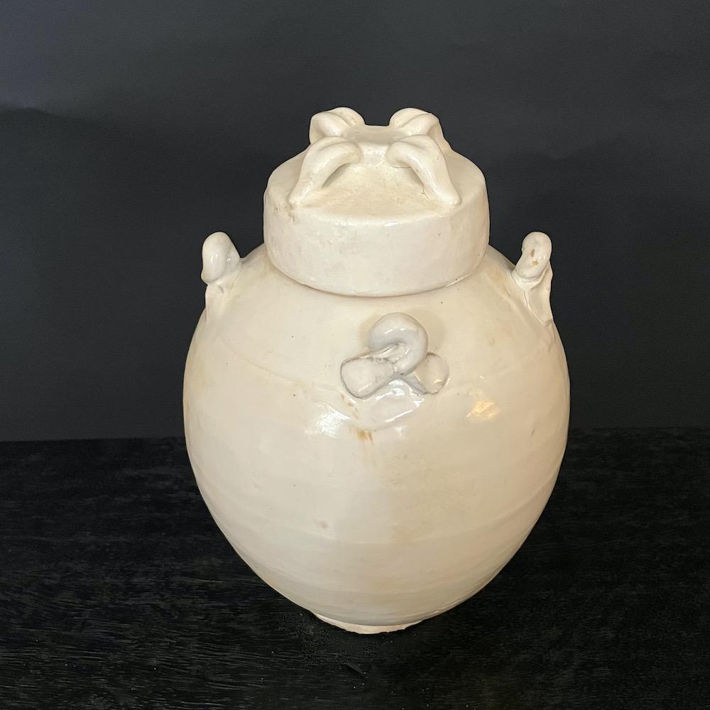 vaso ceramica bianca nodi