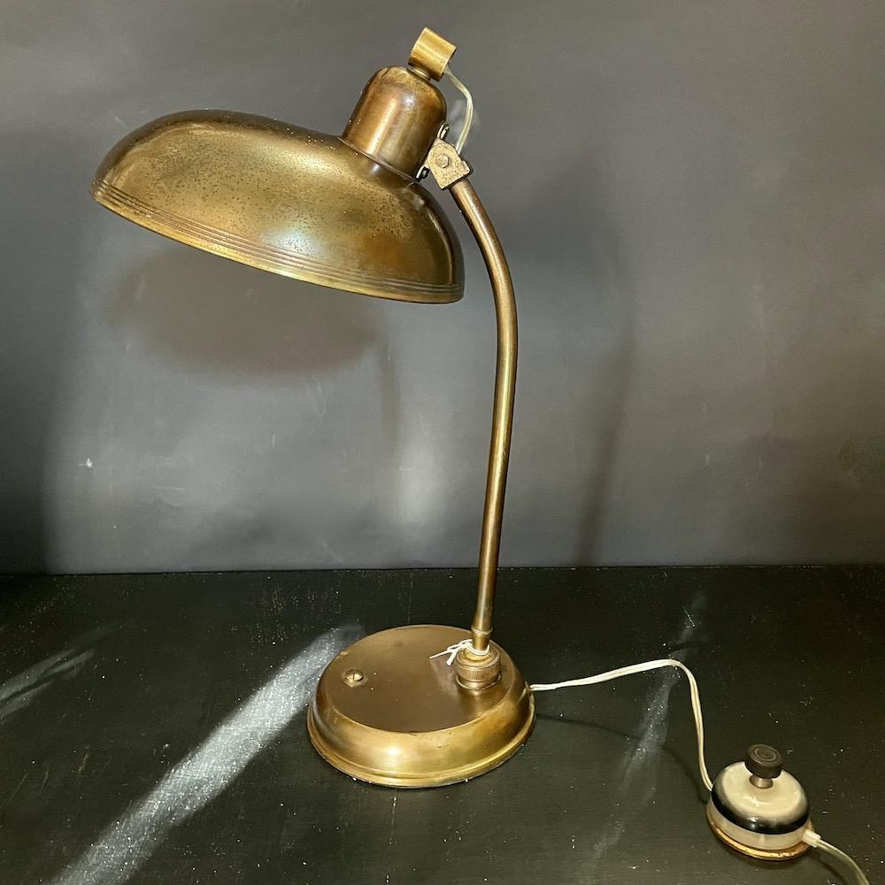 lampada lettura vintage ottone