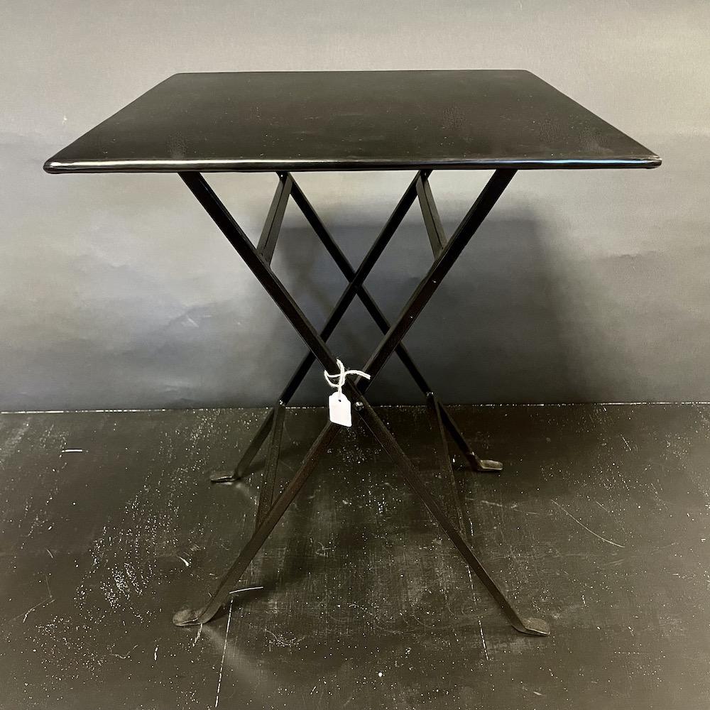 tavolino ferro nero quadrato