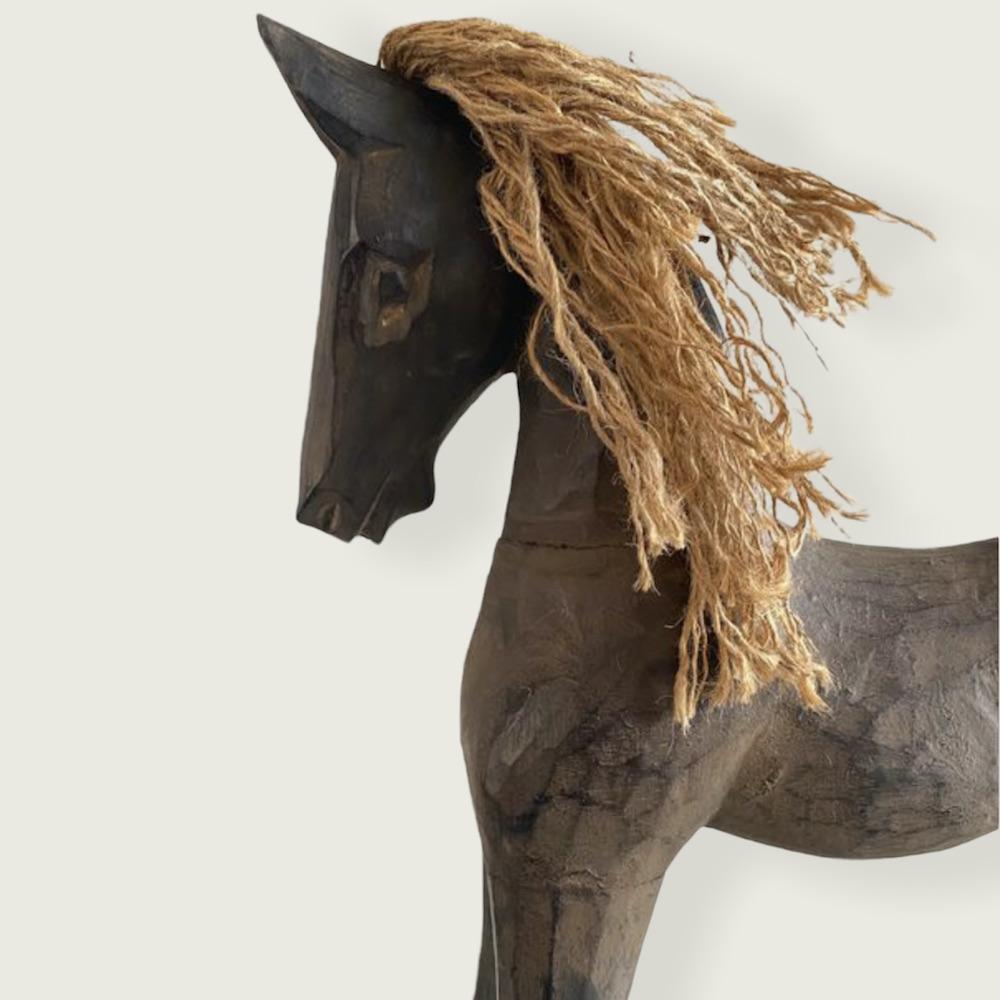cavallo a dondolo artigianale in legno