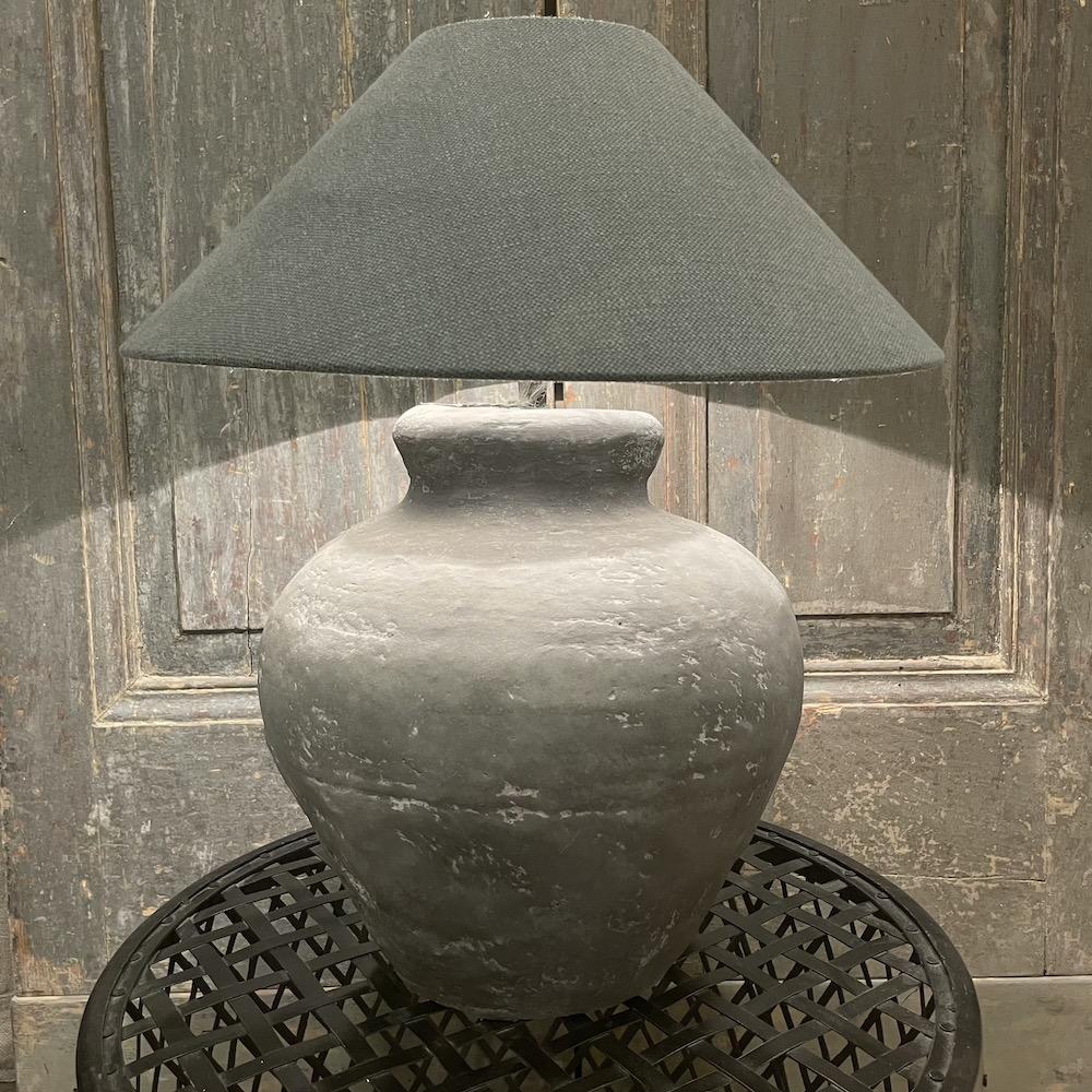 lampada terracotta grigia Fani