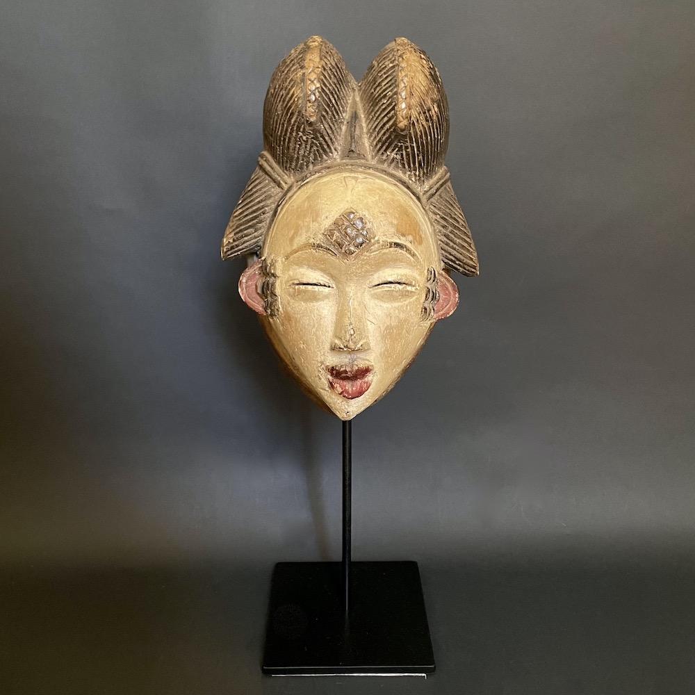 maschera africana Gabon legno dipinto