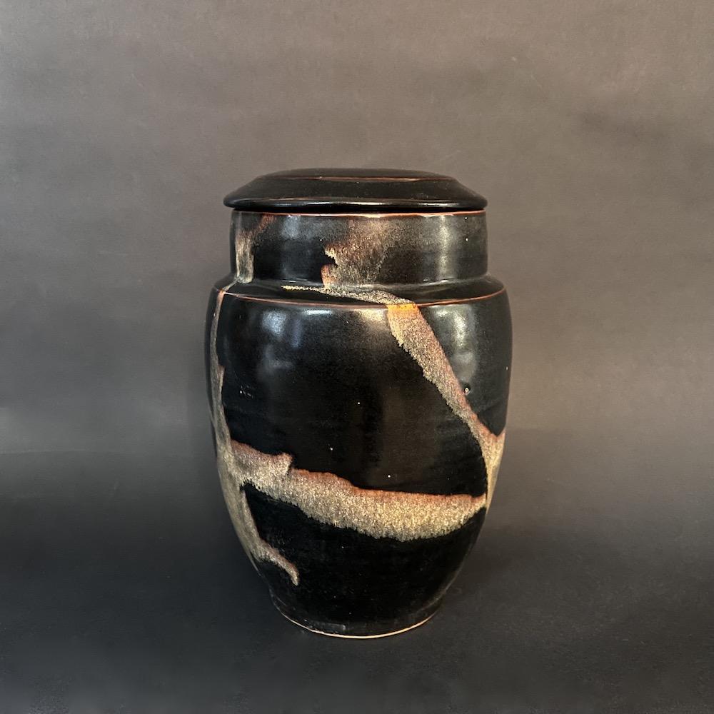 vaso cinese nero beige