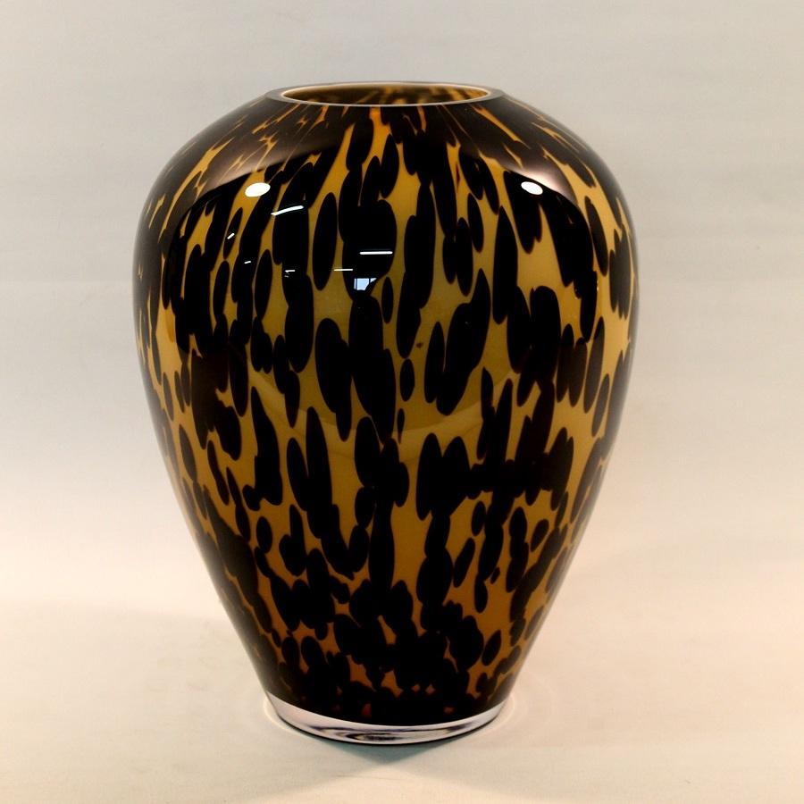 vaso leopard vetro