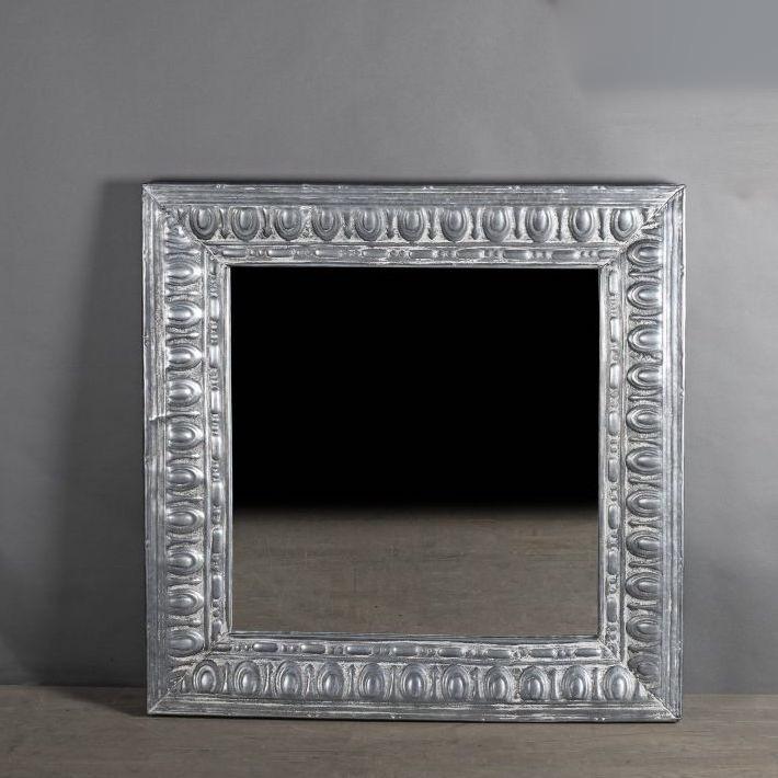 specchio quadrato zinco